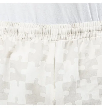 Dime Puzzle Twill Pants (Weiß / Grau)