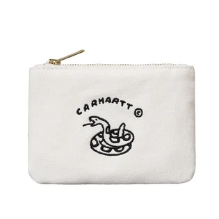 Carhartt WIP New Frontier Zip Wallet (Weiß / Schwarz)