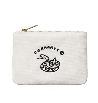 Carhartt WIP New Frontier Zip Wallet (Weiß / Schwarz)