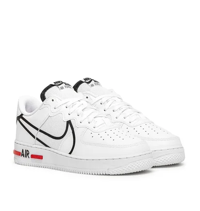 Nike Air Force 1 React (Weiss / Rot)
