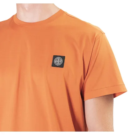 Stone Island Small Logo Patch T-Shirt (Orange)