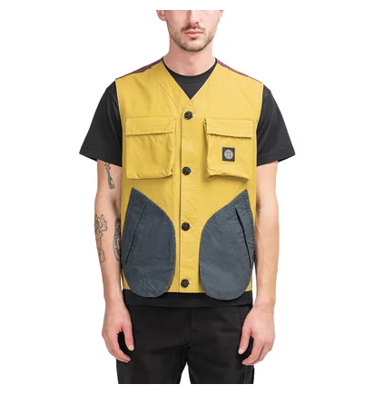 Stone Island Tela Placcata Bicolore Vest (Multi)