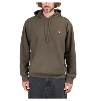 Carhartt WIP Hooded American Script Sweatshirt (Grün)