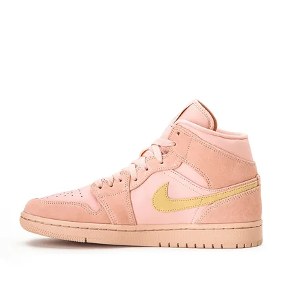 Air Jordan 1 Mid SE 'Coral Stardust' (Rosa / Gold)