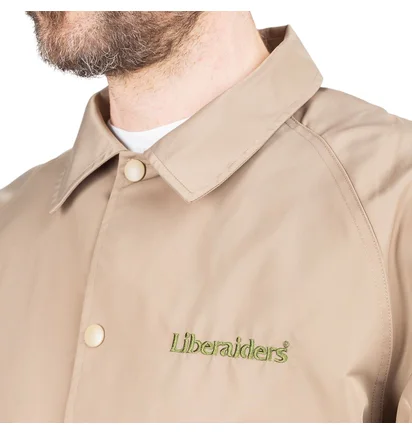 Liberaiders OG Embroidery Coach Jacket (Beige)