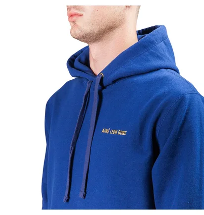 Aimé Leon Dore Distressed Hoodie (Dunkelblau)