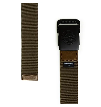 Stone Island Belt (Olive / Schwarz)