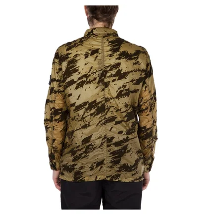Stone Island Shadow Project Lucid Flock Camo Zip Jacket (Army)