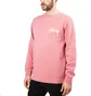 Stüssy Stock Pig. Dyed Crew (Himbeer-Rot)