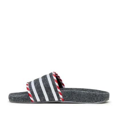 adidas Adilette (Grau / Weiß / Rot)