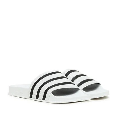adidas Adilette (Weiß / Schwarz)