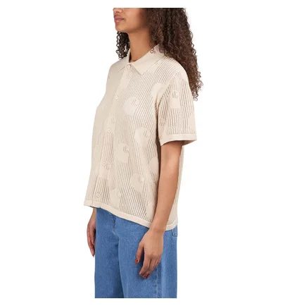 Carhartt WIP W’ S/S Temple Knit Shirt (Beige)