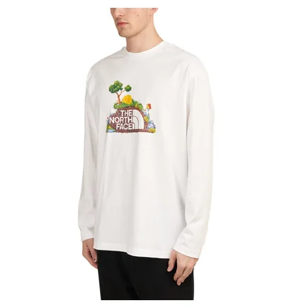 The North Face Heritage LS Graphic Tee (Weiss)