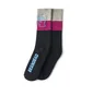 Brain Dead Striped Logo Socks (Schwarz / Tan / Pink)