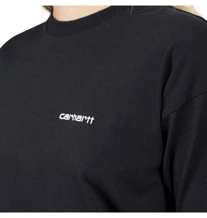 Carhartt WIP W' S/S Script Embroidery T-S (Schwarz)