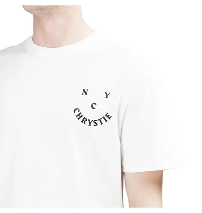 Chrystie NYC Smile Logo T-Shirt (Weiß)