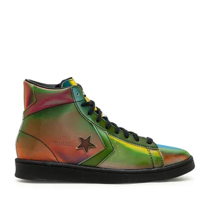 Converse Pro Leather Iridescent Hi (Schwarz / Multi)
