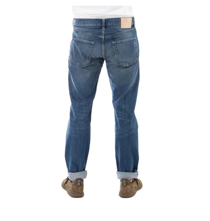 Edwin ED-55 Red Listed Selvage Denim Blue Satomi Wash (Blue)
