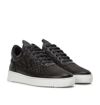 Filling Pieces Low Top Ripple Woven (Schwarz)