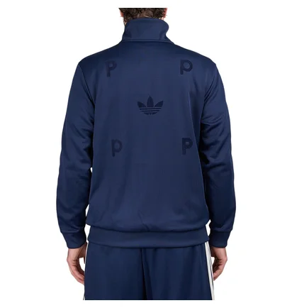 adidas x Pop Trading Company Bauer Track Top (Navy / Weiß)
