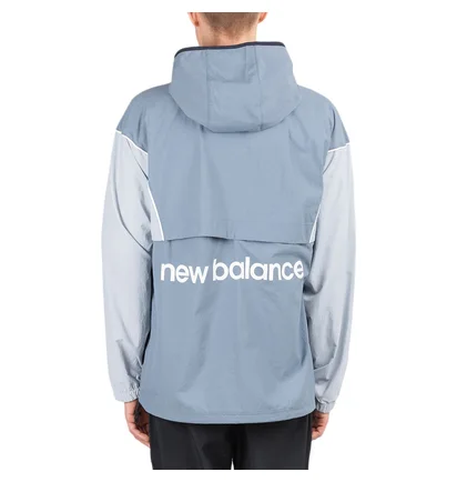 New Balance Athletics Windbreaker (Graublau)