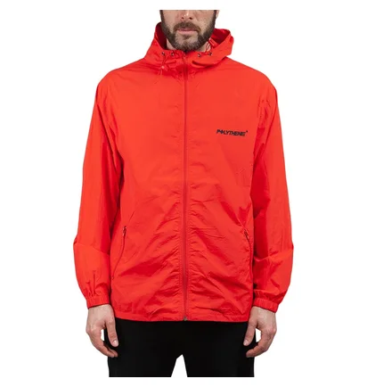 Polythene* Optics Nylon Zipped Windbreaker (Rot)