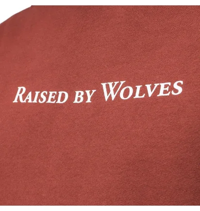 Raised by Wolves Logotype Hoodie (Weinrot)