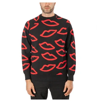 Sex Skateboards Lips Knit Jumper (Schwarz)