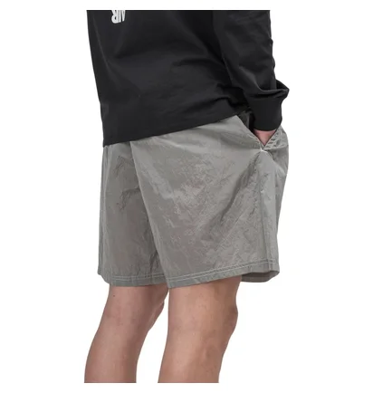 Stone Island Nylon Metal Patch Logo Swim Shorts (Grau)
