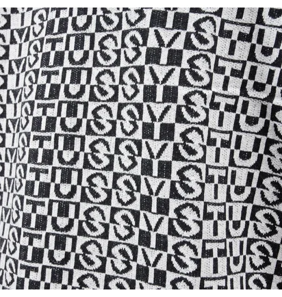 Stüssy Check Crew Tee (Schwarz / Weiß)