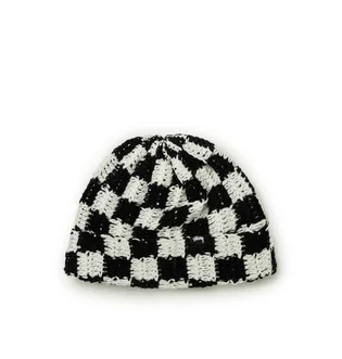 Stüssy Crochet Checker Beanie (Schwarz)