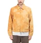 Stüssy Shearling Dyed Trucker Jacket (Orange / Braun)