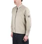 C.P. Company Organic Gabardine Full Zip Overshirt (Beige)
