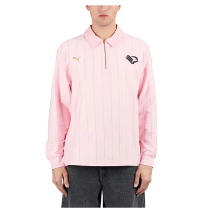 Puma x Palermo F.C. Long Sleeve Polo (Pink)