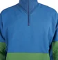 Brain Dead Sinister Screw Overlay Half Zip Fleece (Blau / Grün)