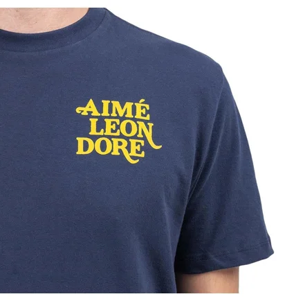Aimé Leon Dore 70s Graphic Flocked T-Shirt (Navy)
