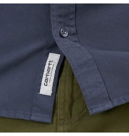 Carhartt WIP Longsleeve Bolton Shirt (Blau)