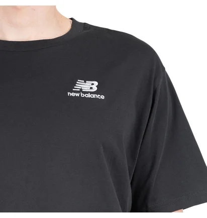 New Balance Essentials Embroidered T-Shirt (Schwarz)