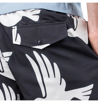 Parra Static Flight Swimshorts (Schwarz / Weiß)