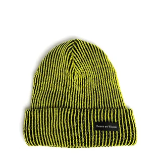 Raised by Wolves Vertical Stripe Watch Cap (Gelb / Schwarz)