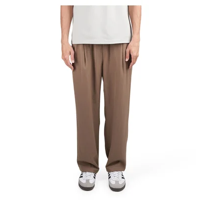 Dime Pleated Twill Pants (Braun)