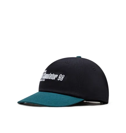 Metalwood Simulator 98 5-Panek Snapback Hat (Schwarz / Grün)