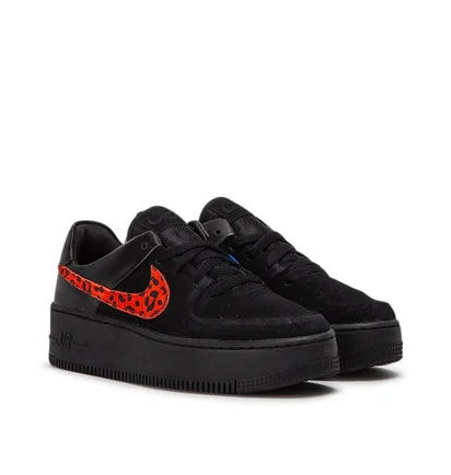 Nike WMNS Air Force 1 Sage Low Premium ''Black Leopard'' (Schwarz)