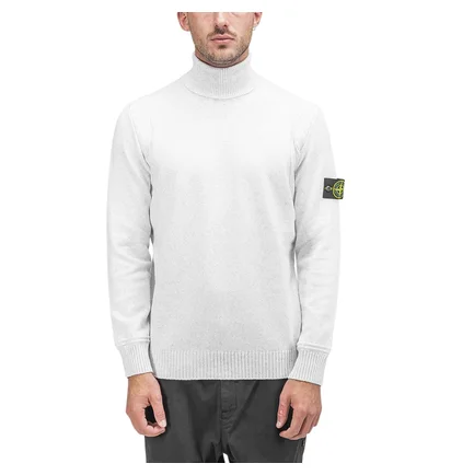Stone Island Knitted Turtleneck (Hellgrau)