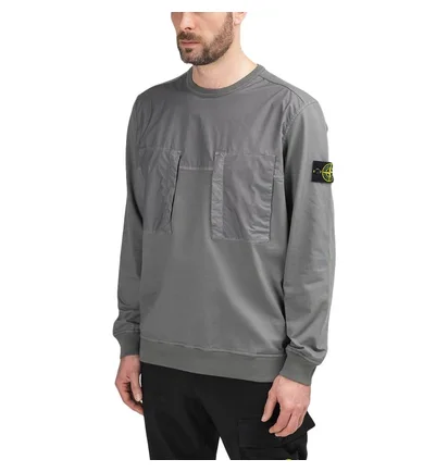 Stone Island Nylon Front Sweatshirt (Anthrazit)