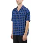 Stüssy Hand Drawn Grid Shirt (Blau / Schwarz)