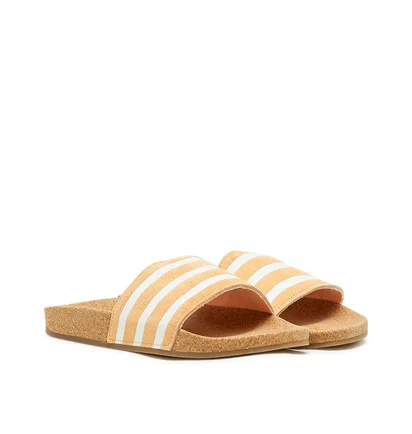 adidas Adilette W Cork (Orange / Weiß)