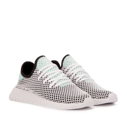 adidas Deerupt Runner (Schwarz / Weiß / Mint)