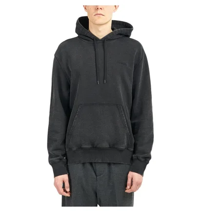 Carhartt WIP Hooded Mosby Script Sweatshirt (Schwarz)