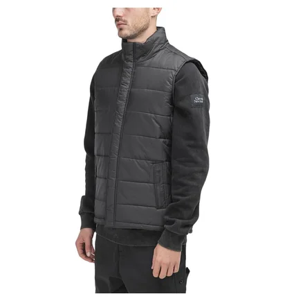 Chrystie NYC OG Logo Puffer Vest (Schwarz)